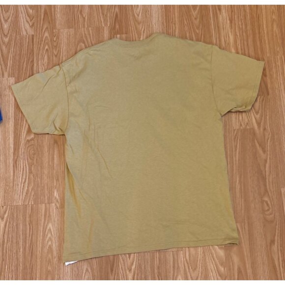 New Orleans Saints Shirt NFL Football Short Sleeve Majestic Large Gold Cotton - Picture 3 of 7